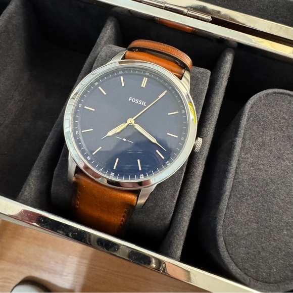 Fossil Other - Fossil The Minimalist Slim Three-Hand Light Brown Leather Watch